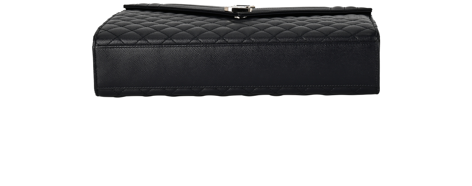 Quilted Large Envelope, &pound;1,500, Handbags, Navy, Leather, Top view